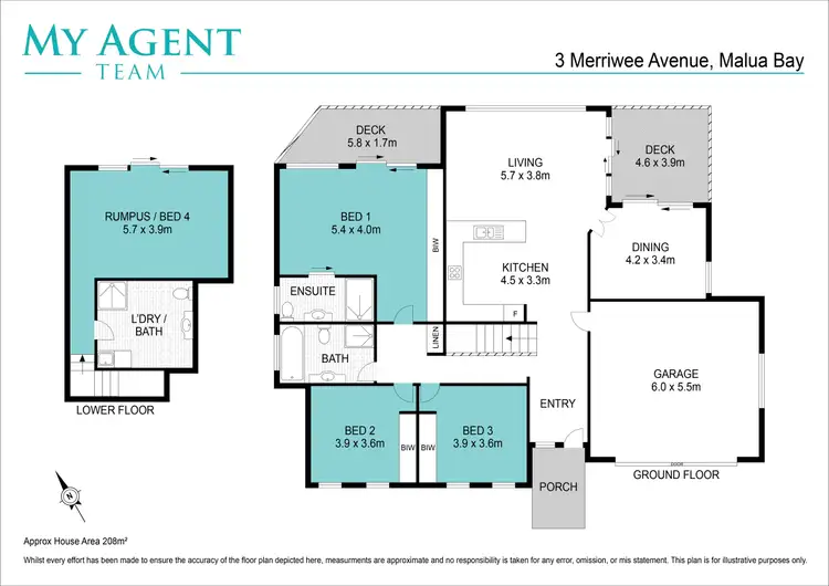 Floorplan of Homely house listing, 3 Merriwee Avenue, Malua Bay NSW 2536
