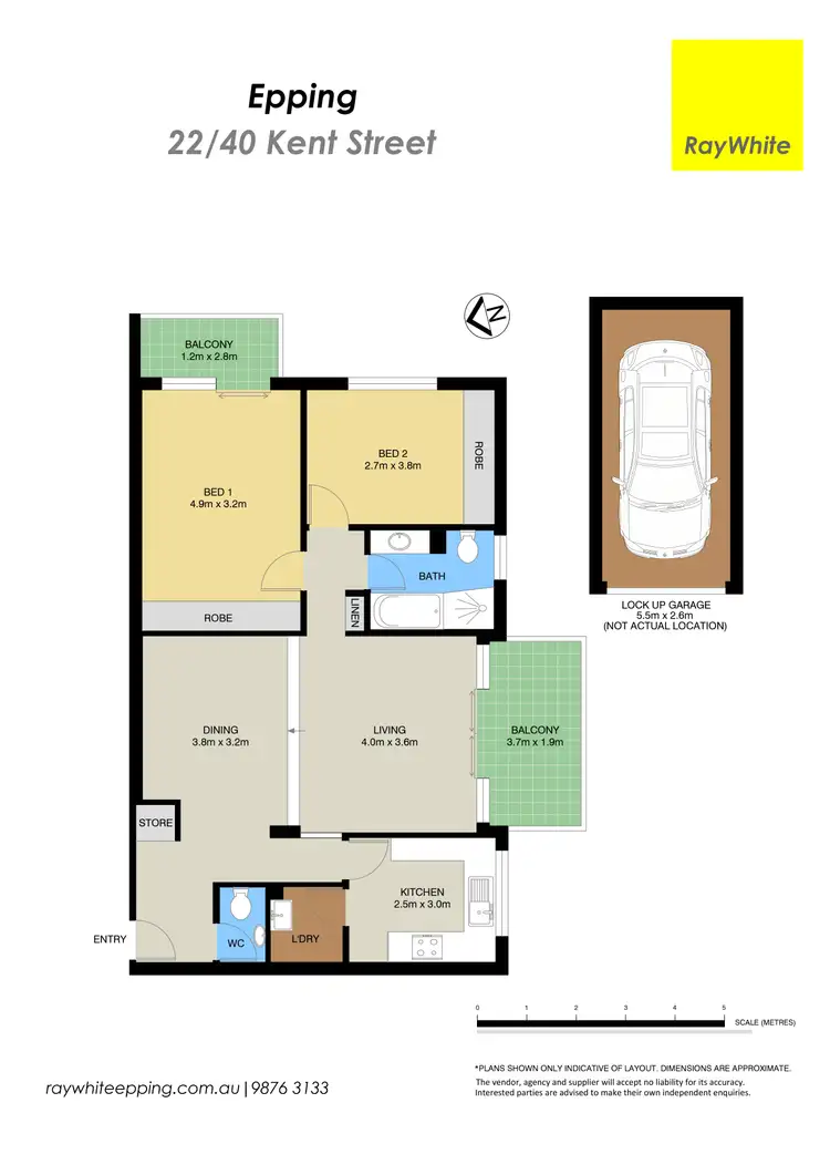 Floorplan of Homely unit listing, 22/40 Kent Street, Epping NSW 2121
