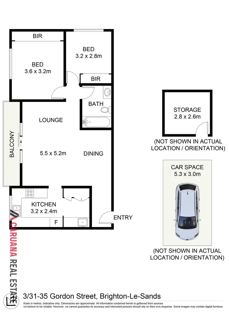 Floorplan of Homely apartment listing, 3/31-35 Gordon Street, Brighton-Le-Sands NSW 2216