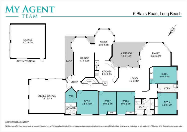 Floorplan of Homely house listing, 6 Blairs Road, Long Beach NSW 2536