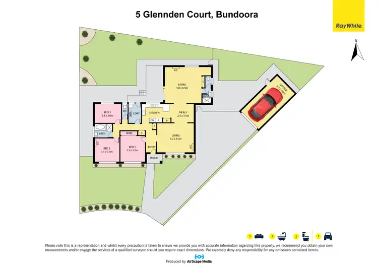 Floorplan of Homely house listing, 5 Glennden Court, Bundoora VIC 3083