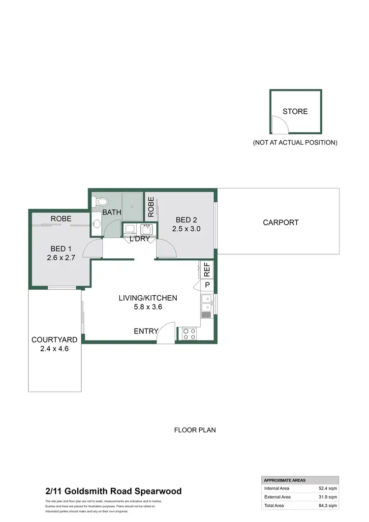 Floorplan of Homely apartment listing, 2/11 Goldsmith Road, Spearwood WA 6163