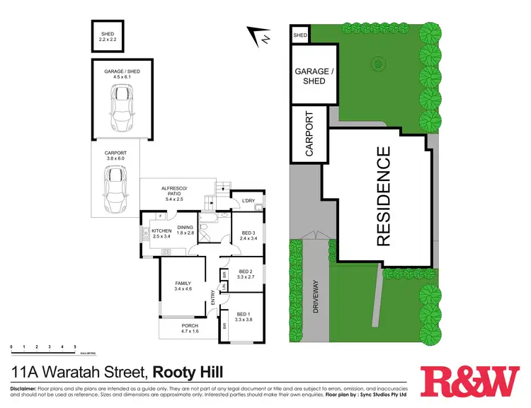 Floorplan of Homely house listing, 11A Waratah Street, Rooty Hill NSW 2766