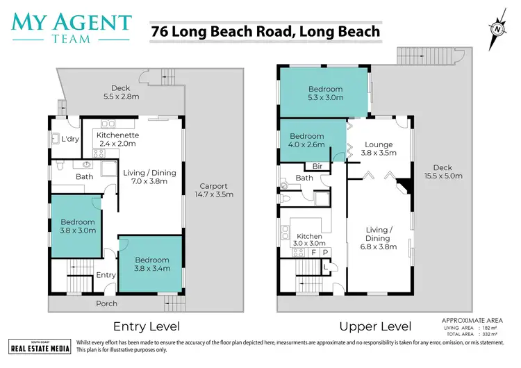 Floorplan of Homely house listing, 76 Long Beach Road, Long Beach NSW 2536
