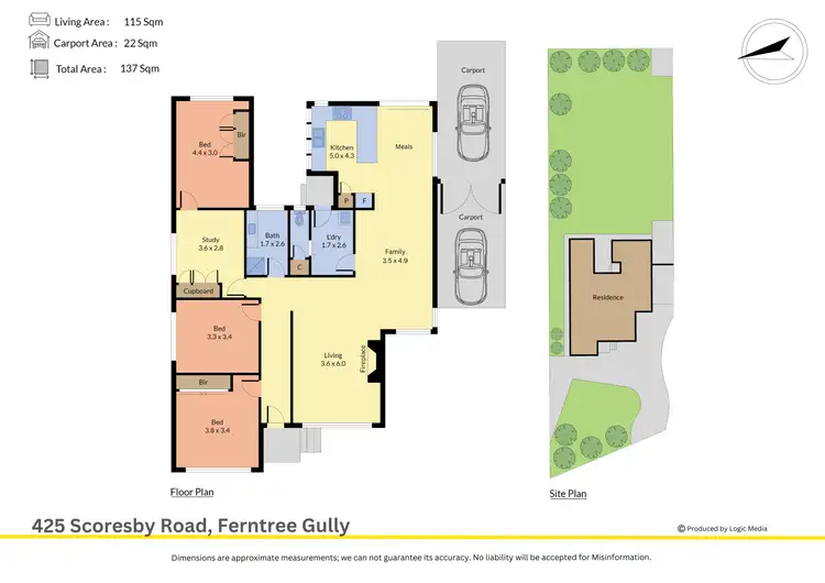 Floorplan of Homely house listing, 425 Scoresby Road, Ferntree Gully VIC 3156