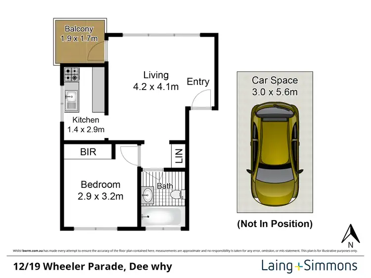 Floorplan of Homely unit listing, 12/19 Wheeler Parade, Dee Why NSW 2099