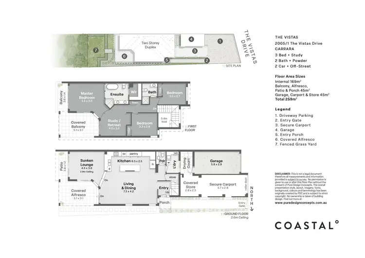 Floorplan of Homely house listing, 2005/1 The Vistas Drive, Carrara QLD 4211