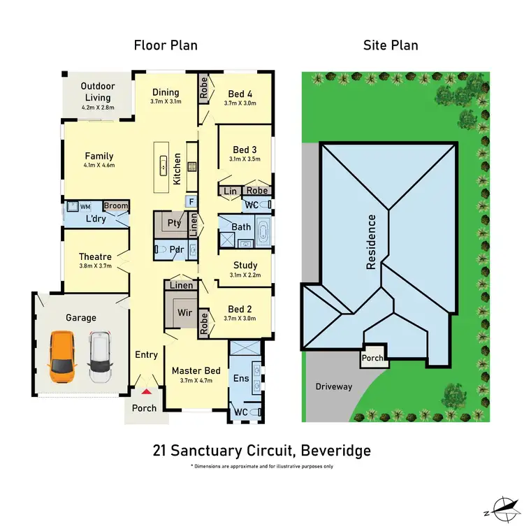 Floorplan of Homely house listing, 21 Sanctuary Circuit, Beveridge VIC 3753