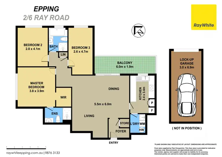 Floorplan of Homely unit listing, 2/6 Ray Road, Epping NSW 2121