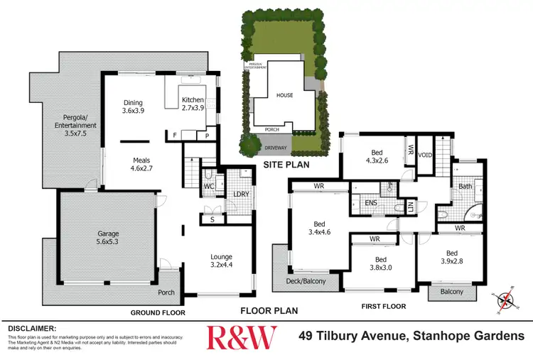 Floorplan of Homely house listing, 49 Tilbury Avenue, Stanhope Gardens NSW 2768