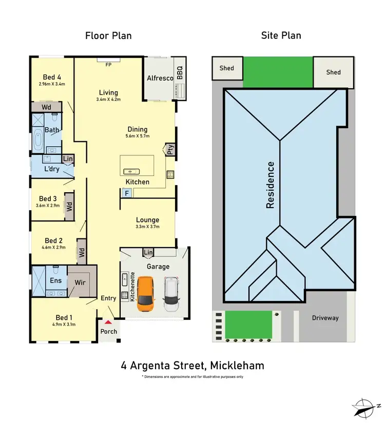 Floorplan of Homely house listing, 4 Argent Street, Mickleham VIC 3064