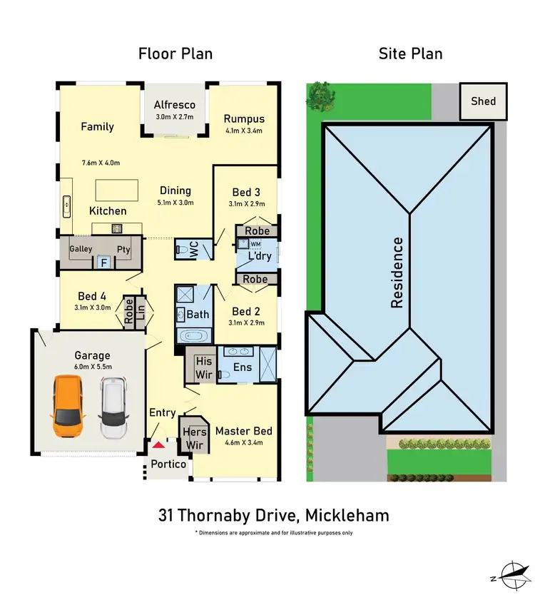 Floorplan of Homely house listing, 31 Thornaby Drive, Mickleham VIC 3064