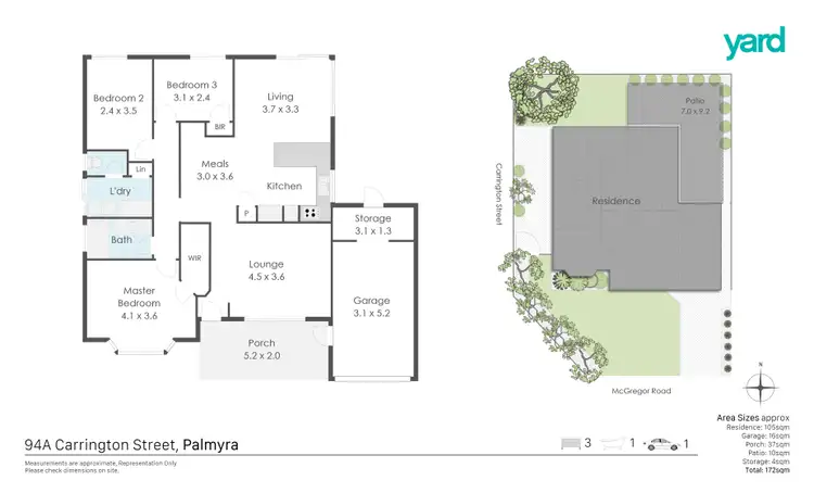 Floorplan of Homely house listing, 94A Carrington Street, Palmyra WA 6157
