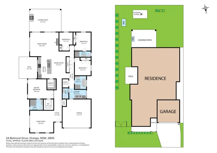 Floorplan of Homely house listing, 24 Balmoral Drive, Orange NSW 2800