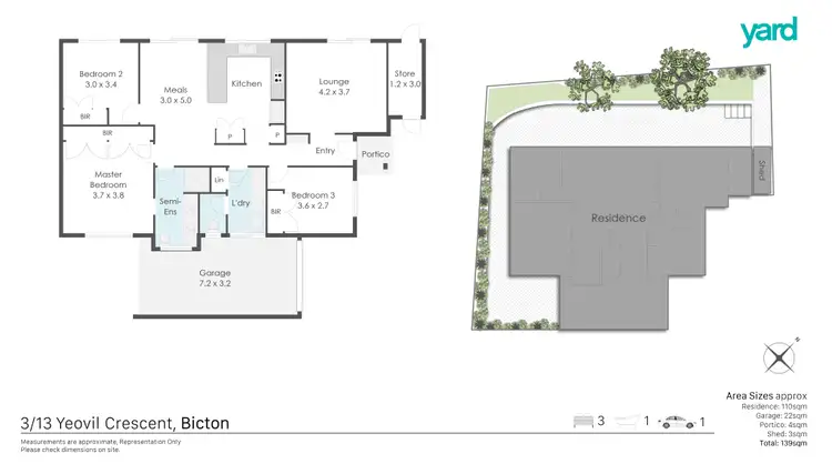 Floorplan of Homely house listing, 3/13 Yeovil Crescent, Bicton WA 6157