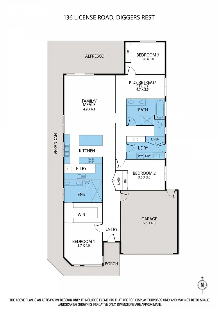 Floorplan of Homely house listing, 136 License Road, Diggers Rest VIC 3427