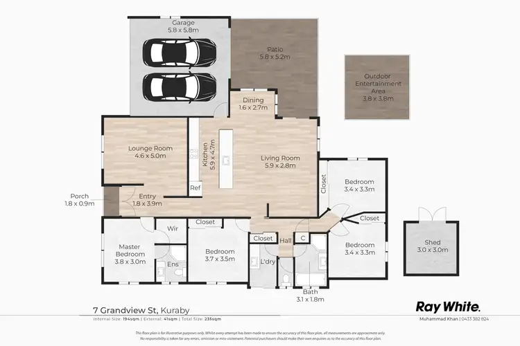Floorplan of Homely house listing, 7 Grandview Street, Kuraby QLD 4112