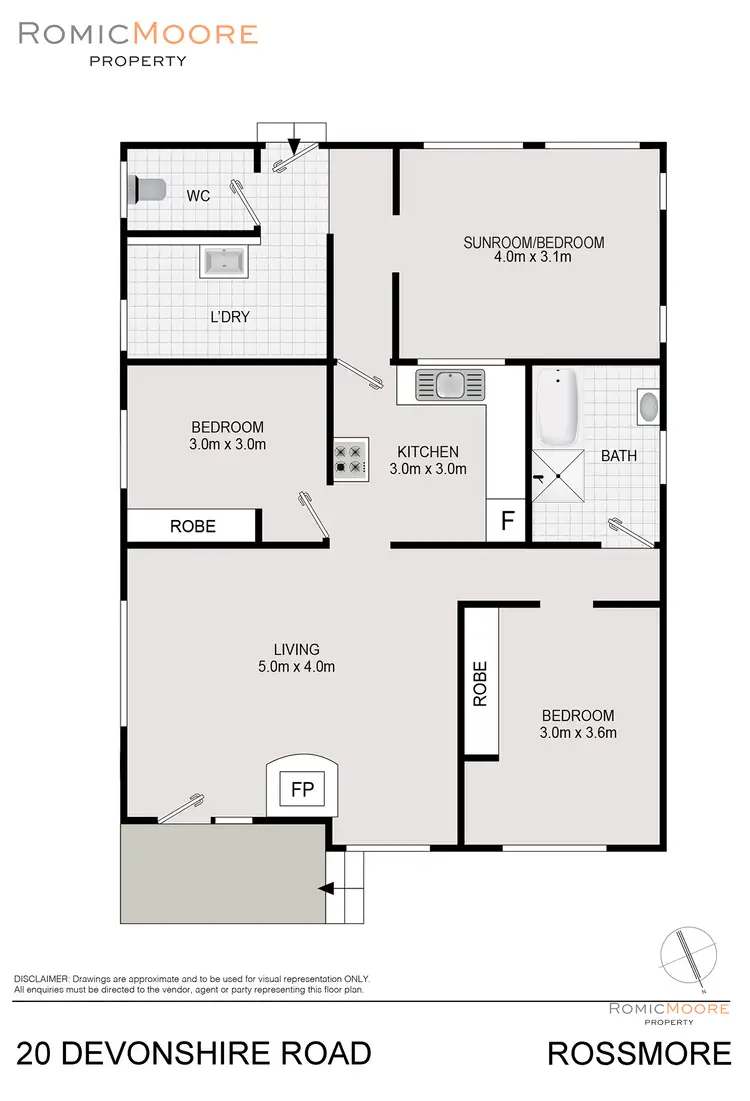 Floorplan of Homely rural property listing, 20 Devonshire Road, Rossmore NSW 2557