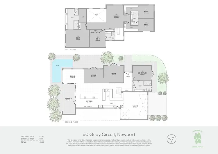 Floorplan of Homely house listing, 60 Quay Circuit, Newport QLD 4020