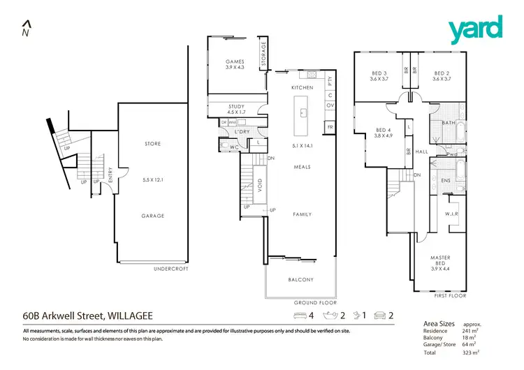 Floorplan of Homely house listing, 60B Arkwell Street, Willagee WA 6156