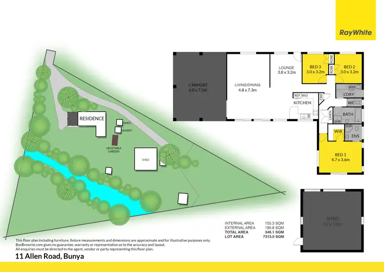 Floorplan of Homely house listing, 11 Allen Road, Bunya QLD 4055