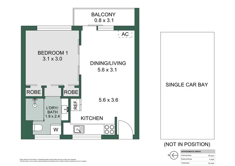 Floorplan of Homely apartment listing, 6/44 York Street, North Perth WA 6006