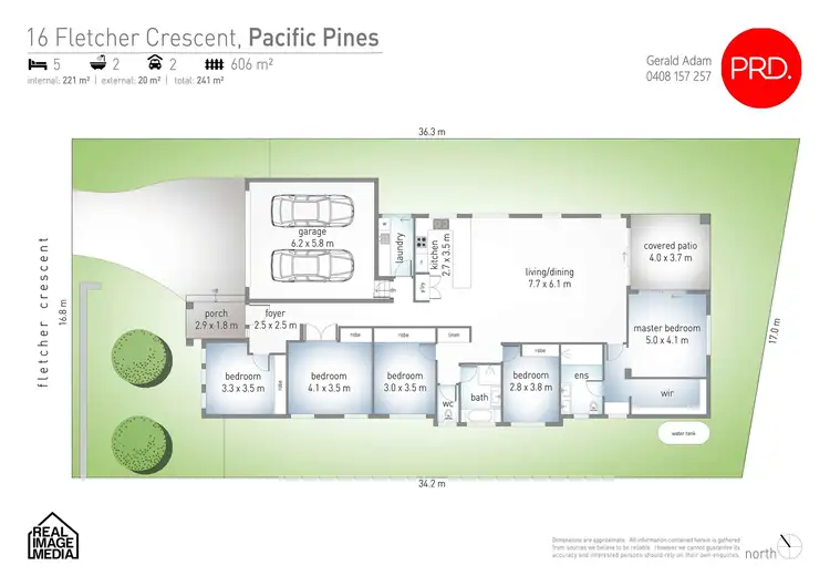 Floorplan of Homely house listing, 16 Fletcher Crescent, Pacific Pines QLD 4211