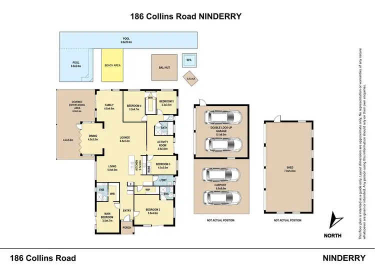 Floorplan of Homely house listing, 186 Collins Road, Ninderry QLD 4561
