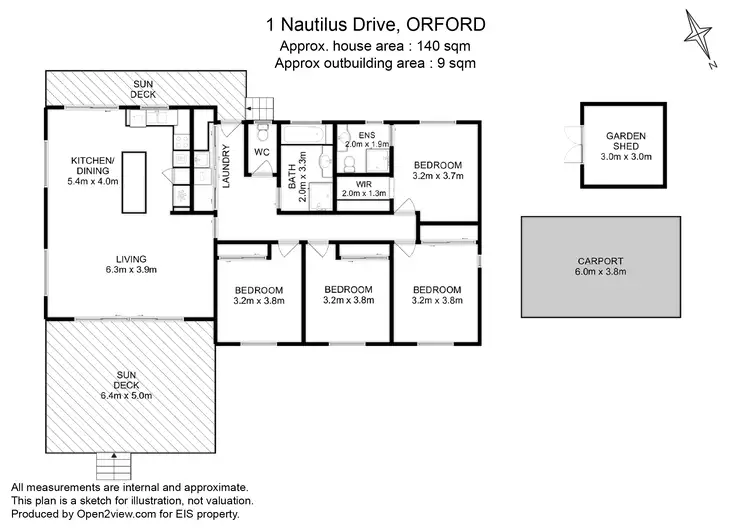 Floorplan of Homely house listing, 1 Nautilus Drive, Orford TAS 7190