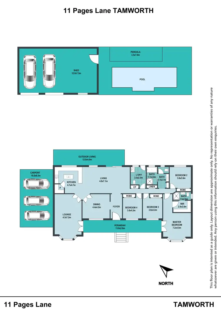 Floorplan of Homely house listing, 11 Pages Lane, Tamworth NSW 2340