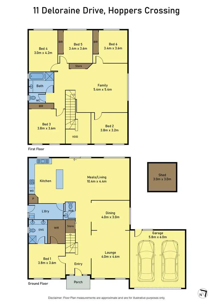 Floorplan of Homely house listing, 11 Deloraine Drive, Hoppers Crossing VIC 3029