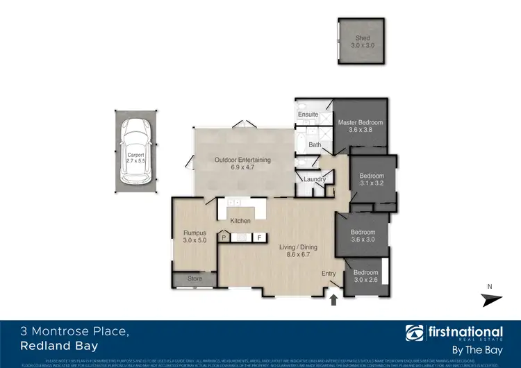 Floorplan of Homely house listing, 3 Montrose Place, Redland Bay QLD 4165