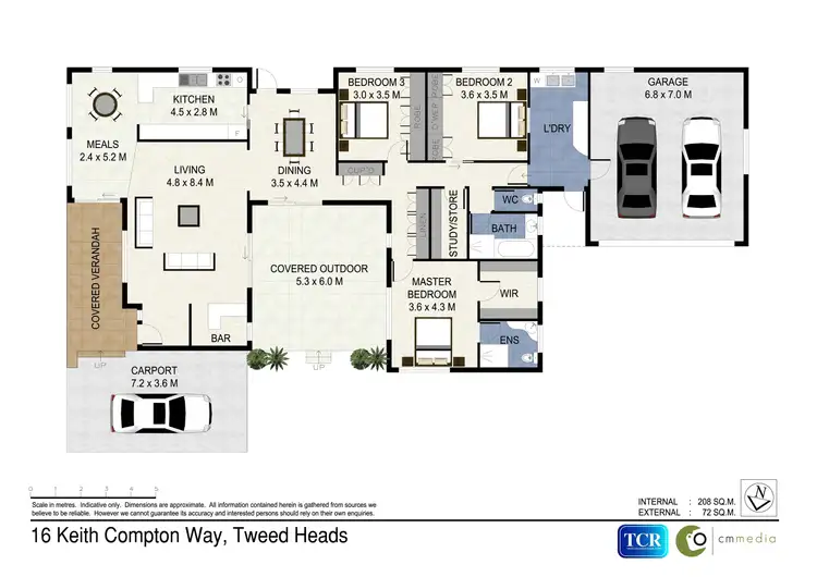 Floorplan of Homely house listing, 16 Keith Compton Drive, Tweed Heads NSW 2485