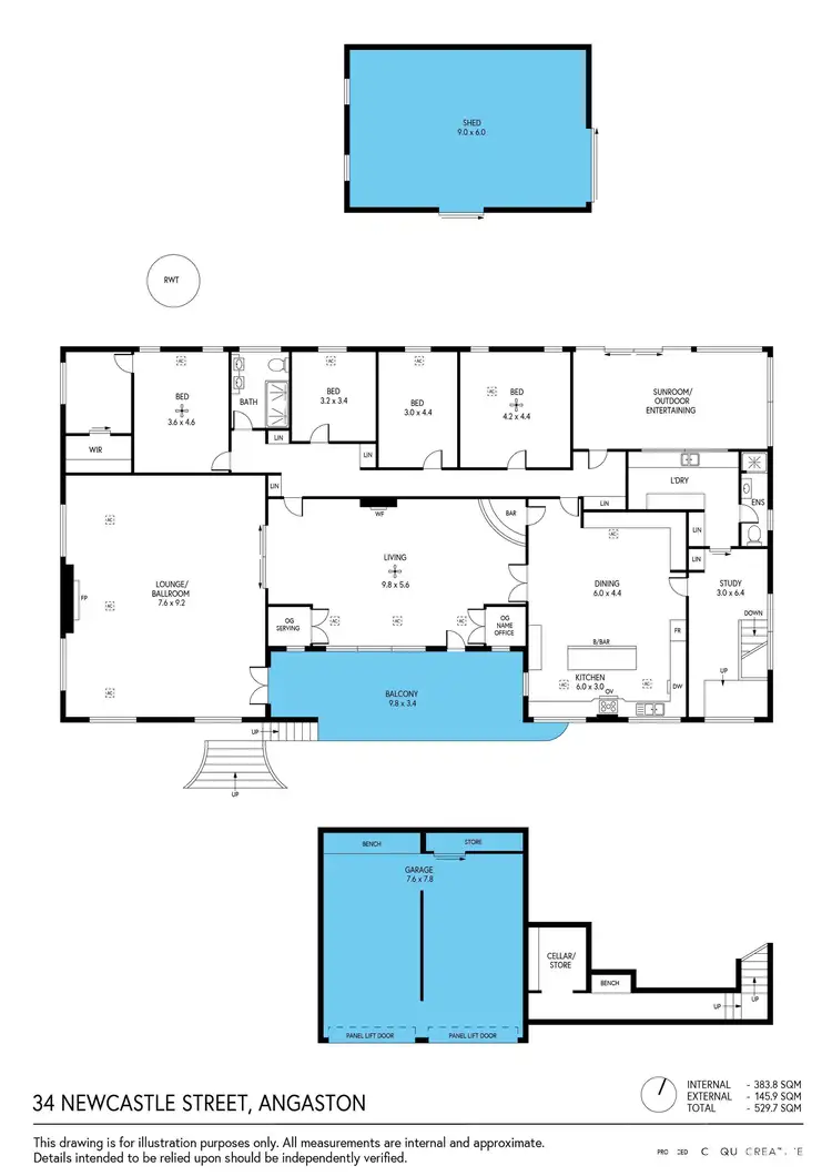 Floorplan of Homely house listing, 34 Newcastle Street, Angaston SA 5353