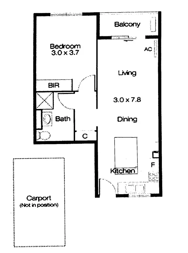 Floorplan of Homely apartment listing, 66/34 Davies Road, Claremont WA 6010