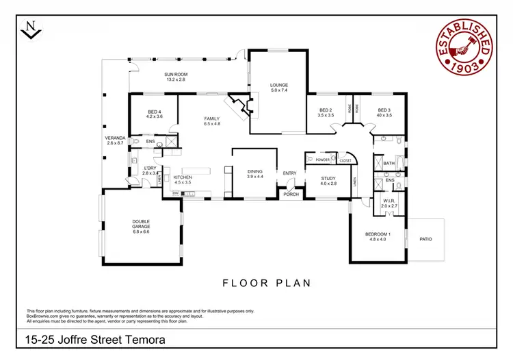 Floorplan of Homely rural property listing, 15-25 Joffre Street, Temora NSW 2666