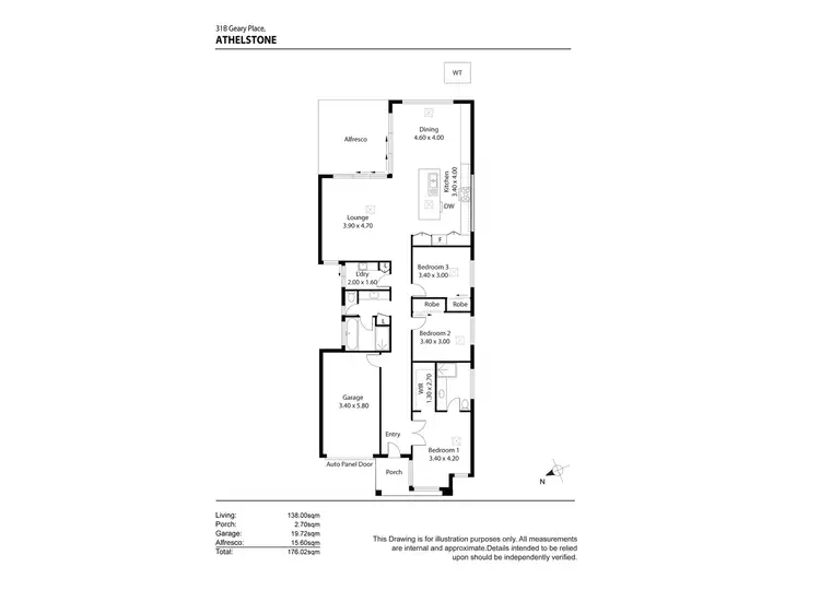 Floorplan of Homely house listing, 31B Geary Place, Athelstone SA 5076