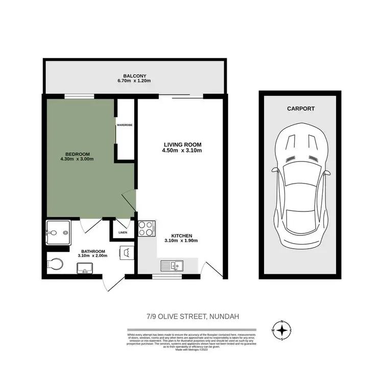 Floorplan of Homely unit listing, 7/9 Olive Street, Nundah QLD 4012