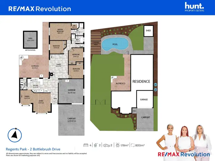 Floorplan of Homely house listing, 2 Bottlebrush Drive, Regents Park QLD 4118