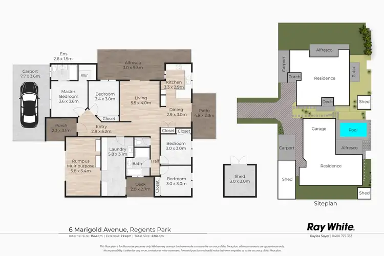Floorplan of Homely house listing, 6 Marigold Avenue, Regents Park QLD 4118