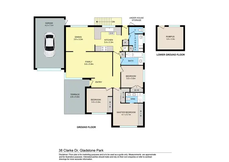 Floorplan of Homely house listing, 38 Clarke Drive, Gladstone Park VIC 3043