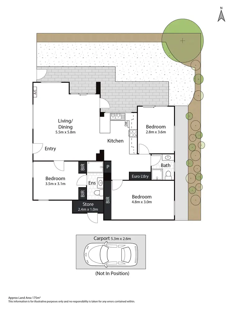 Floorplan of Homely unit listing, 1/236 Malop Street, Geelong VIC 3220