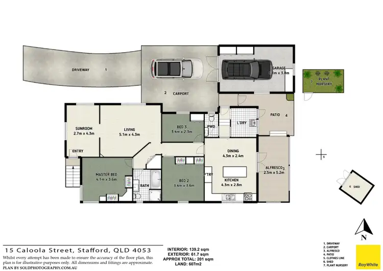 Floorplan of Homely house listing, 15 Caloola Street, Stafford QLD 4053