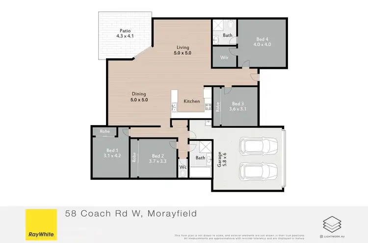 Floorplan of Homely house listing, 58 Coach Road West, Morayfield QLD 4506
