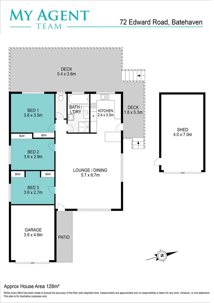 Floorplan of Homely house listing, 72 Edward Road, Batehaven NSW 2536