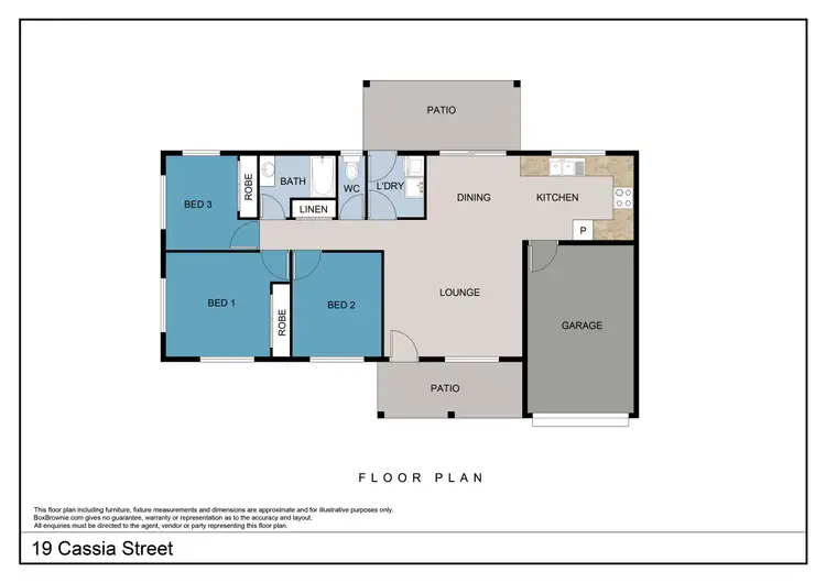 Floorplan of Homely house listing, 19 Cassia Street, Beaconsfield QLD 4740