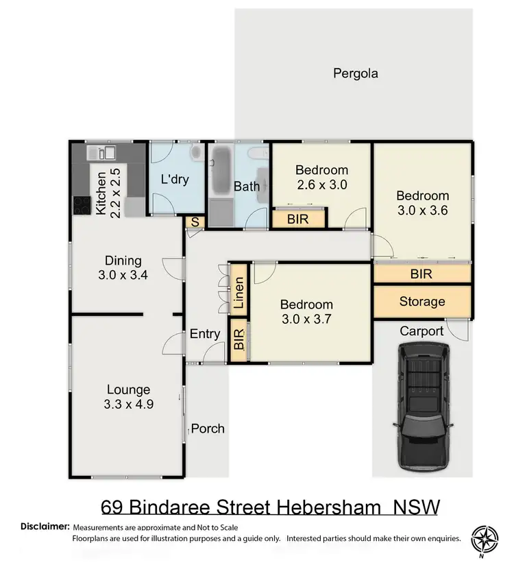 Floorplan of Homely house listing, 69 Bindaree Street, Hebersham NSW 2770