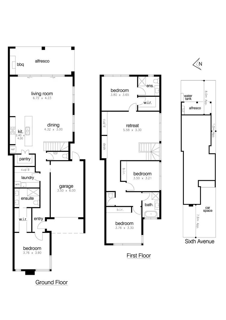 Floorplan of Homely townhouse listing, 18 Sixth Avenue, Altona North VIC 3025