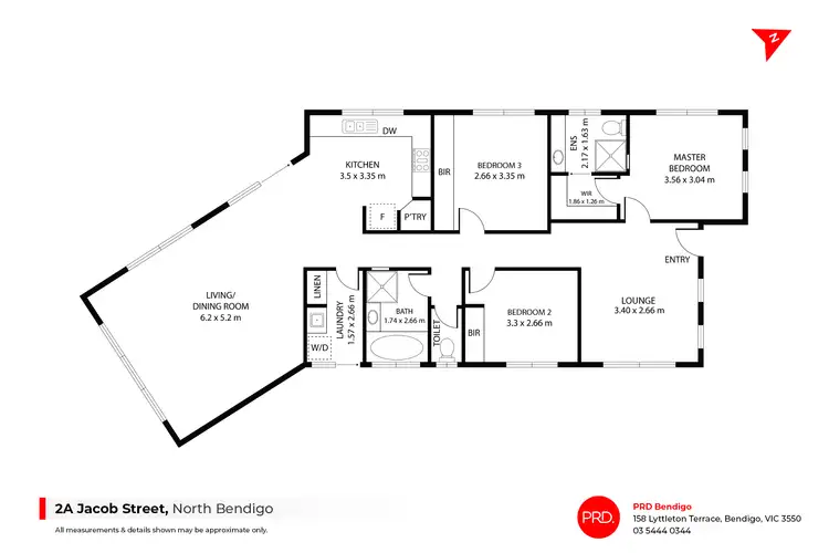 Floorplan of Homely house listing, 2/213 Holdsworth Road, North Bendigo VIC 3550