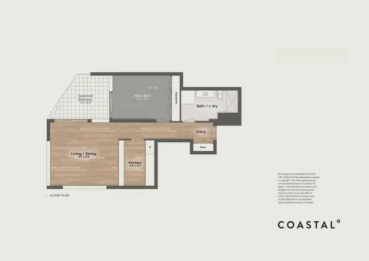 Floorplan of Homely apartment listing, 1809/18 Hanlan Street, Surfers Paradise QLD 4217